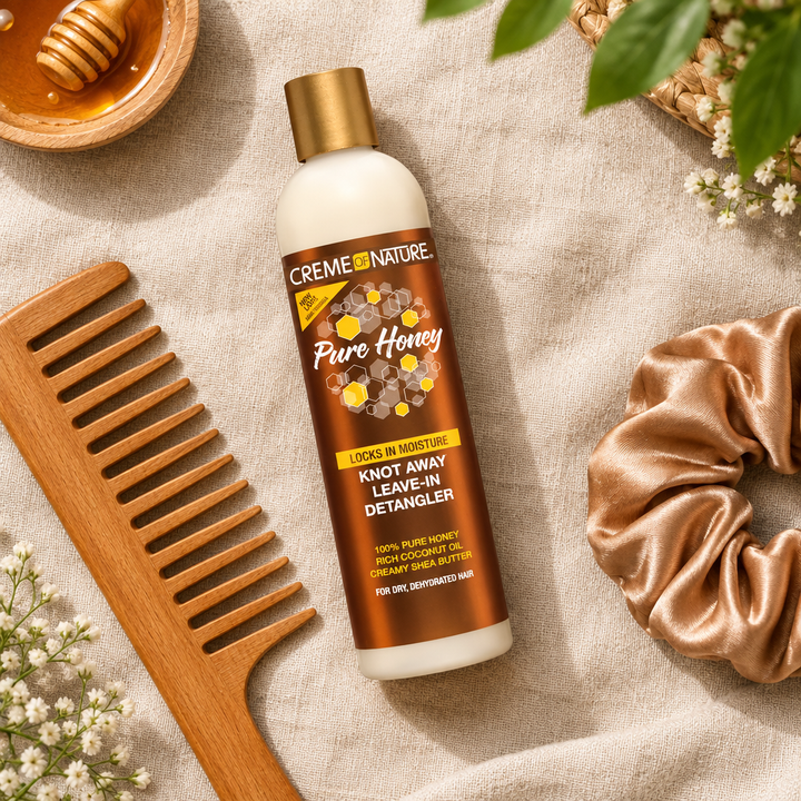 Pure Honey Knot Away leave-in detangler with comb