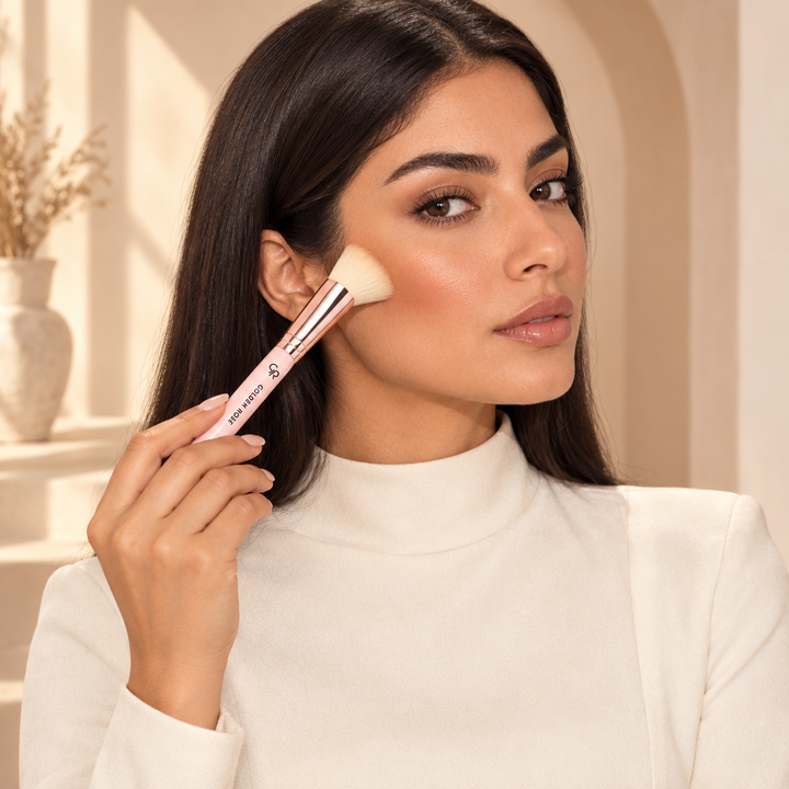 Golden Rose angled contour brush Egyptian model