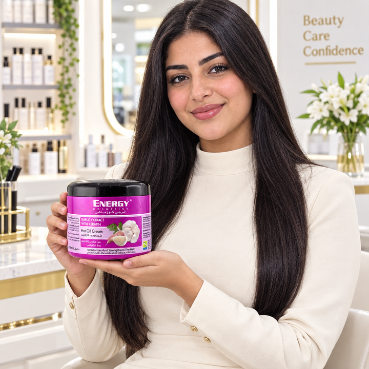 Energy garlic keratin Egyptian model