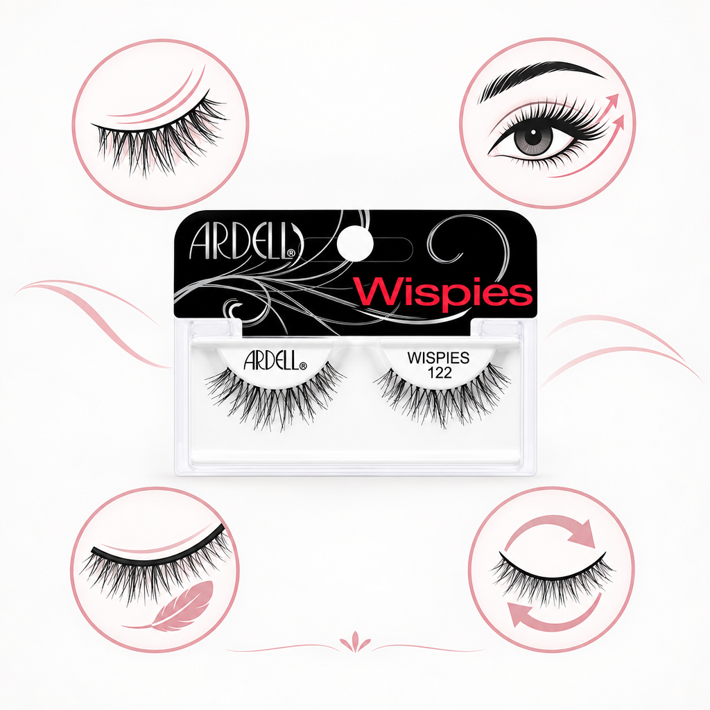 Benefits graphic of Ardell Wispies 122 lashes
