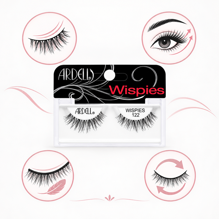 Benefits graphic of Ardell Wispies 122 lashes