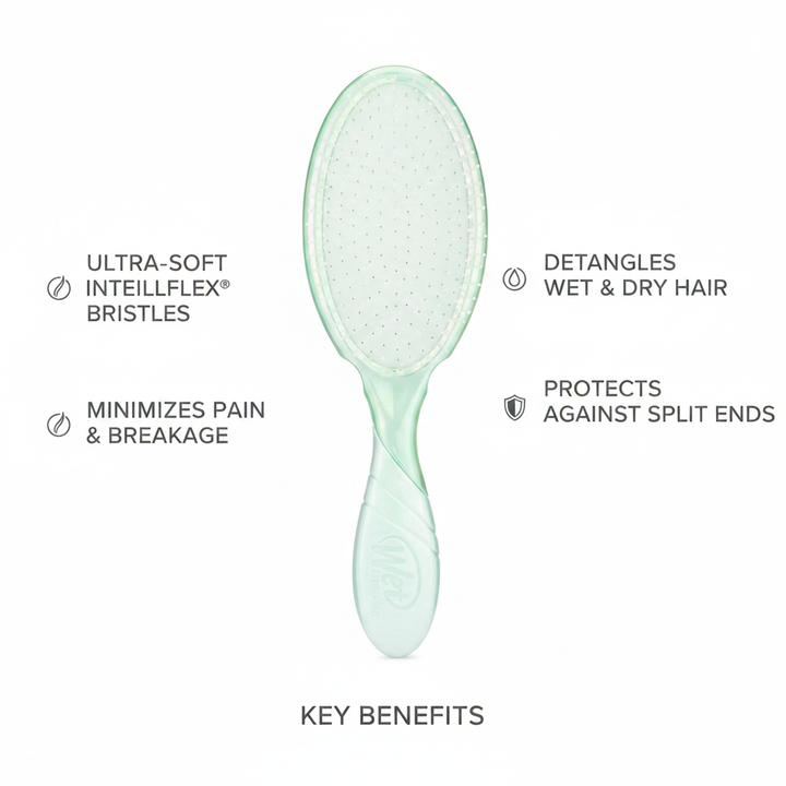 Benefits - IntelliFlex bristles, no pain, no breakage | شعيرات IntelliFlex، بدون ألم، بدون كسر