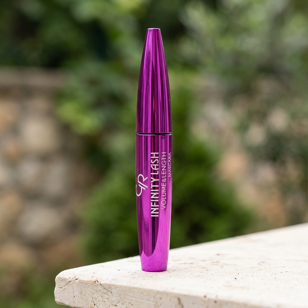 Golden Rose Infinity Lash mascara in outdoor natural light
