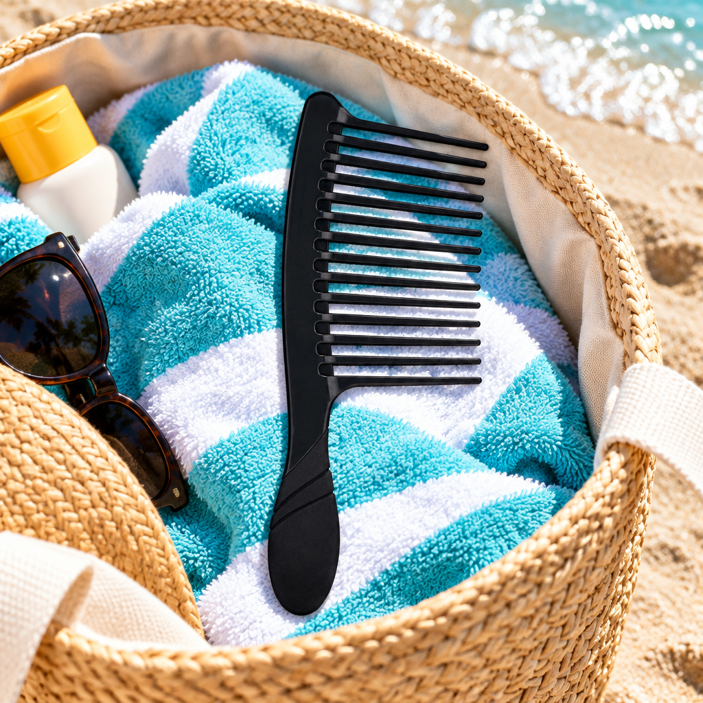 WetBrush Pro Jumbo Rake Comb in beach tote