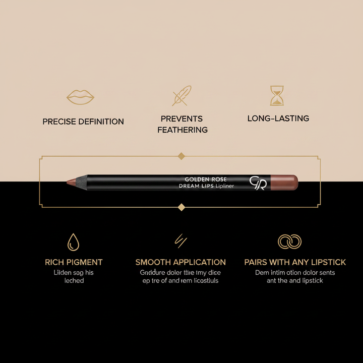 Benefits of Golden Rose Dream Lips Lipliner No 518
