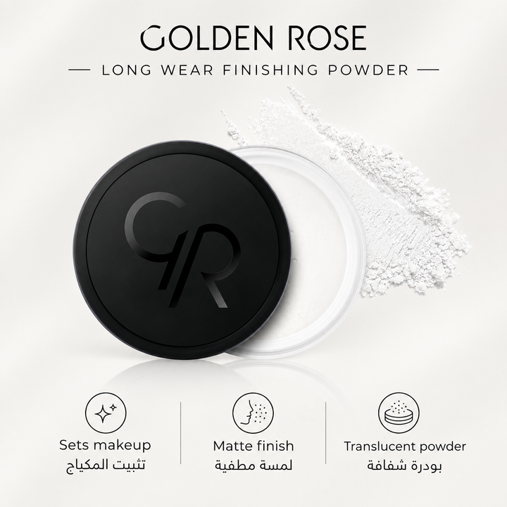 Golden Rose LONG WEAR FINISHING POWDER - Smooth, Even-Looking Finish