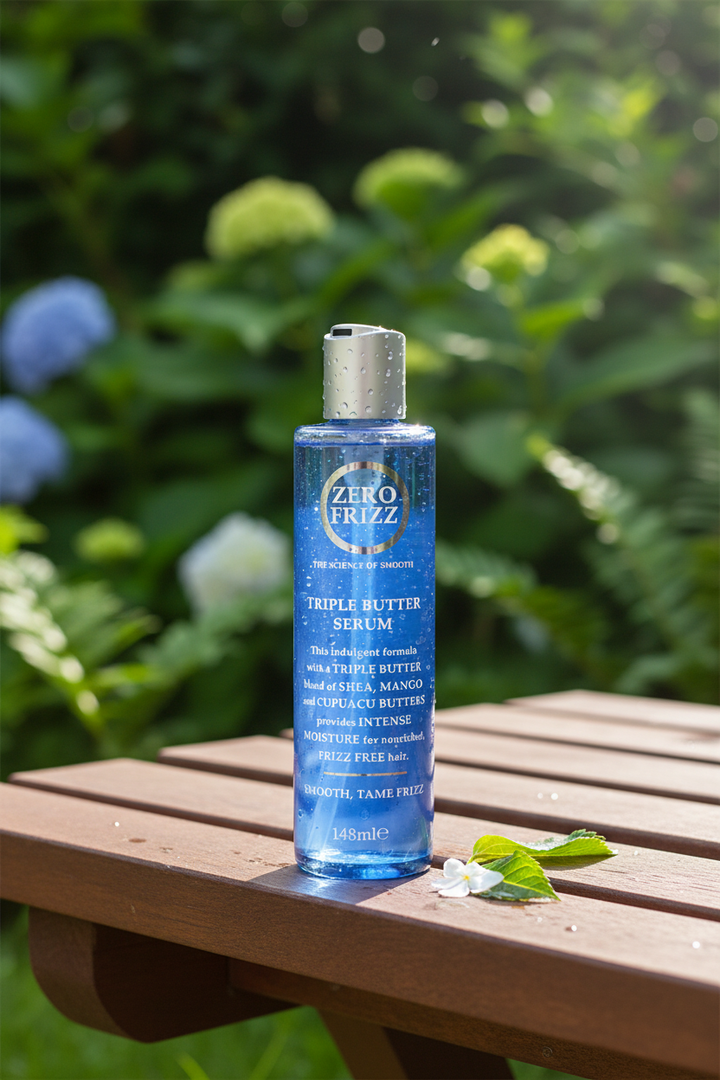 Zero Frizz Triple Butter Serum outdoor setting