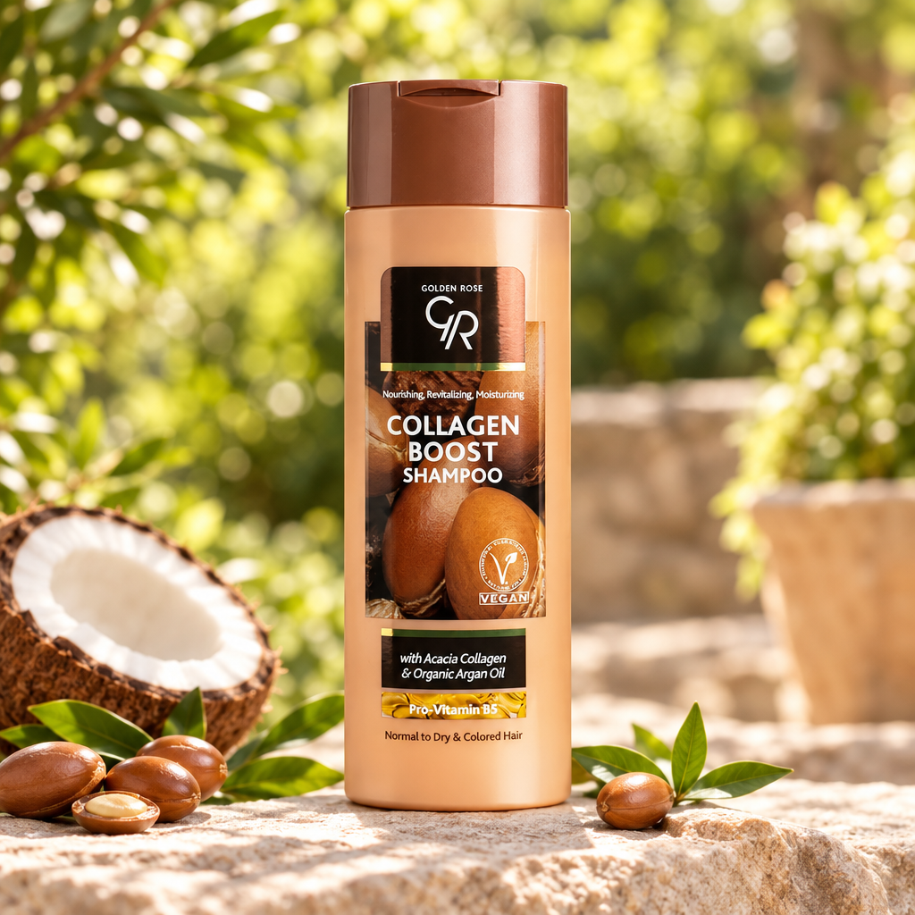 Golden Rose COLLAGEN BOOST SHAMPOO 430ml - Gentle Cleansing & Freshness