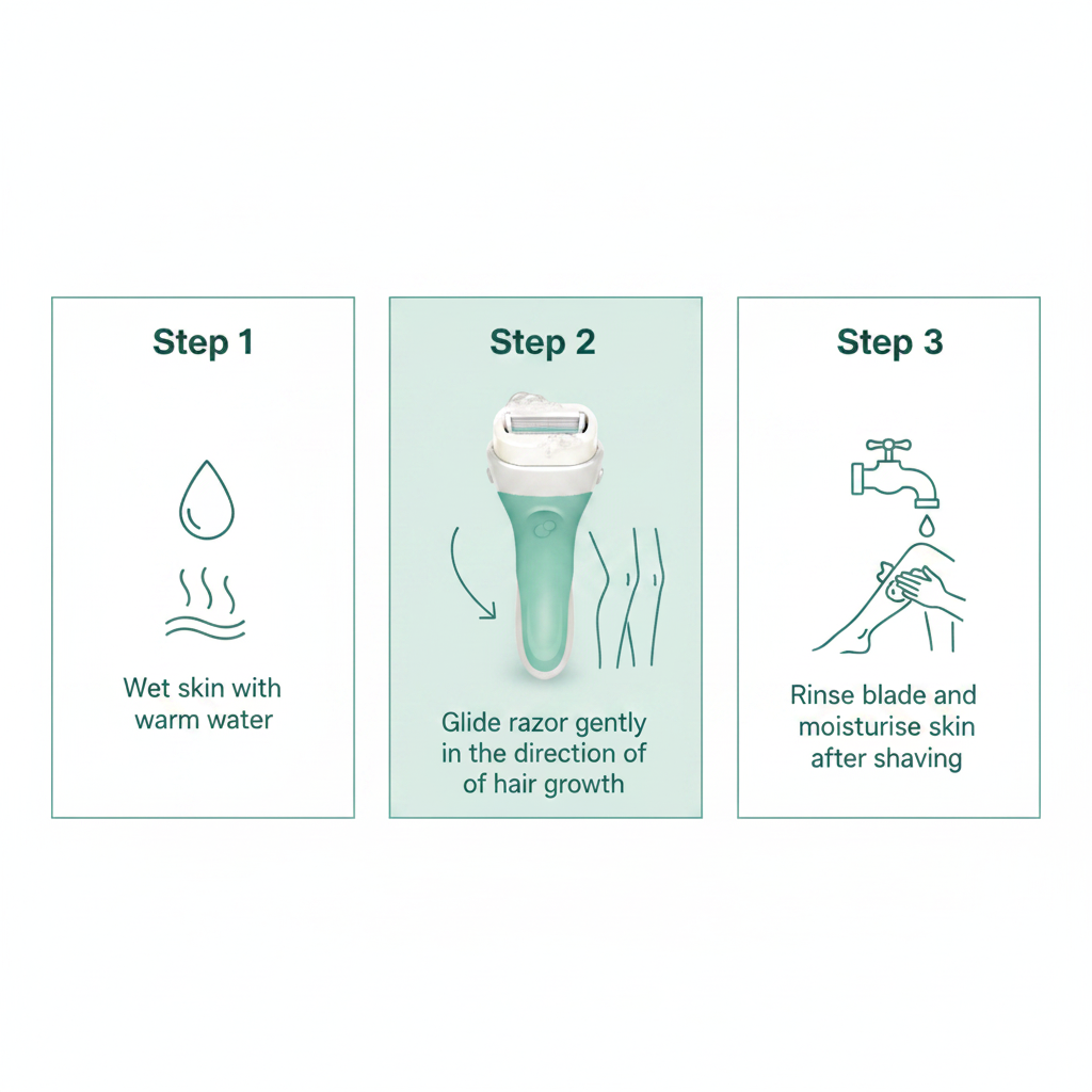 How to use - Schick Intuition Sensitive Women Razor
