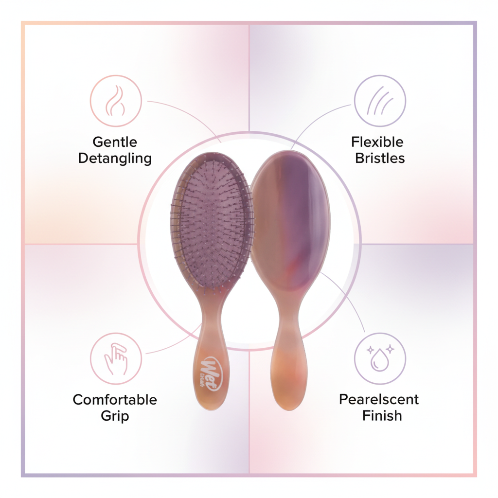Benefits of the pearlescent ombre oval hair brush