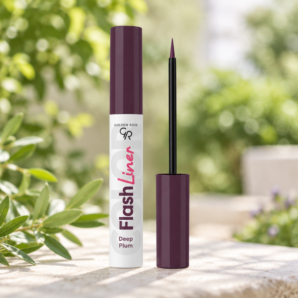 Outdoor photo of Golden Rose Flash Liner Deep Plum