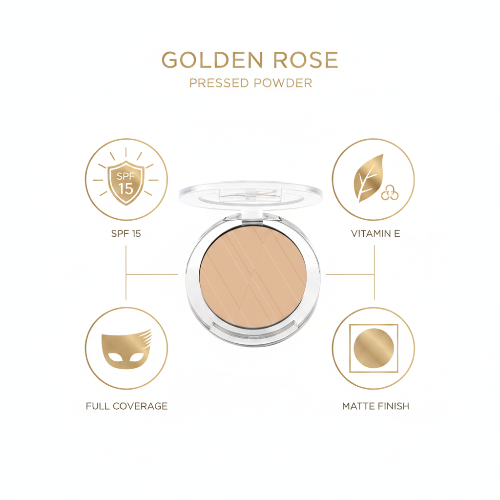 Golden Rose Pressed Powder - Benefits