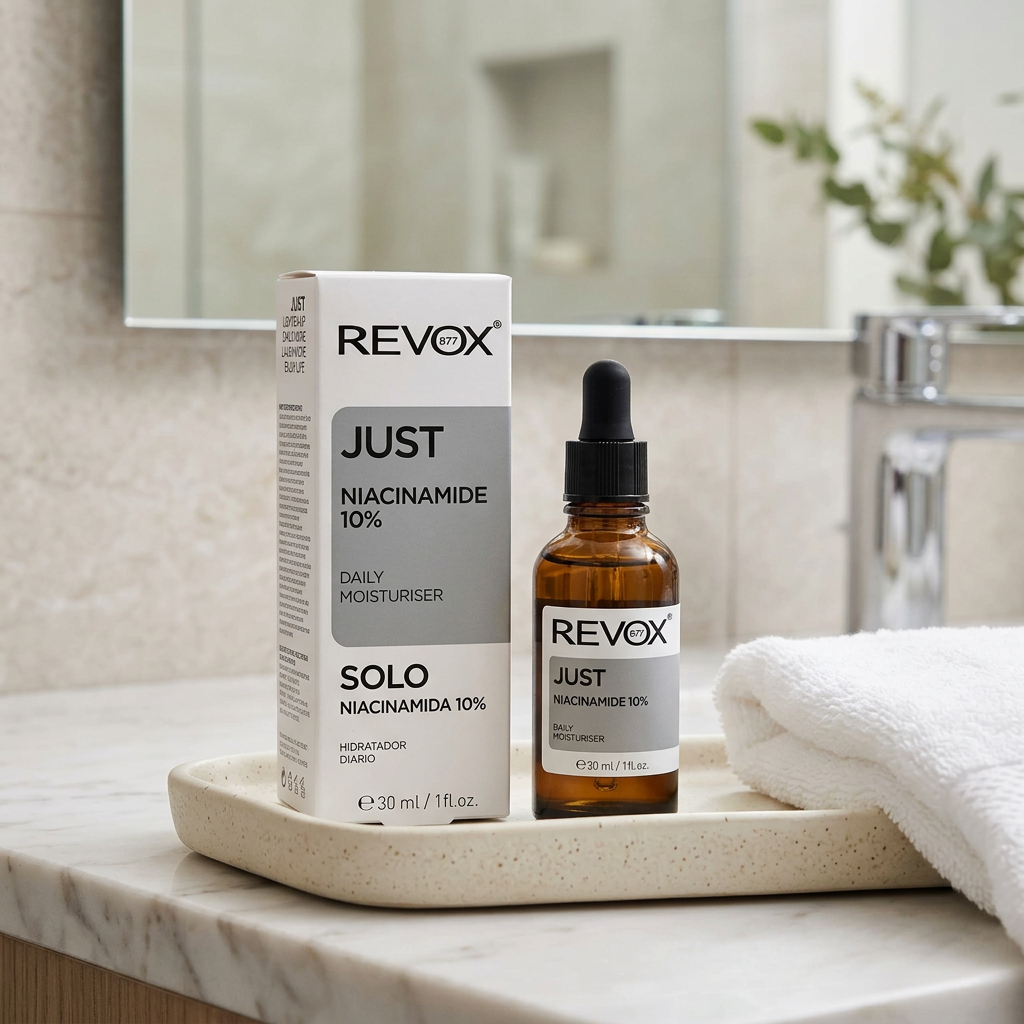REVOX Niacinamide 10% vanity | ريفوكس نياسيناميد 10% تصوير داخلي