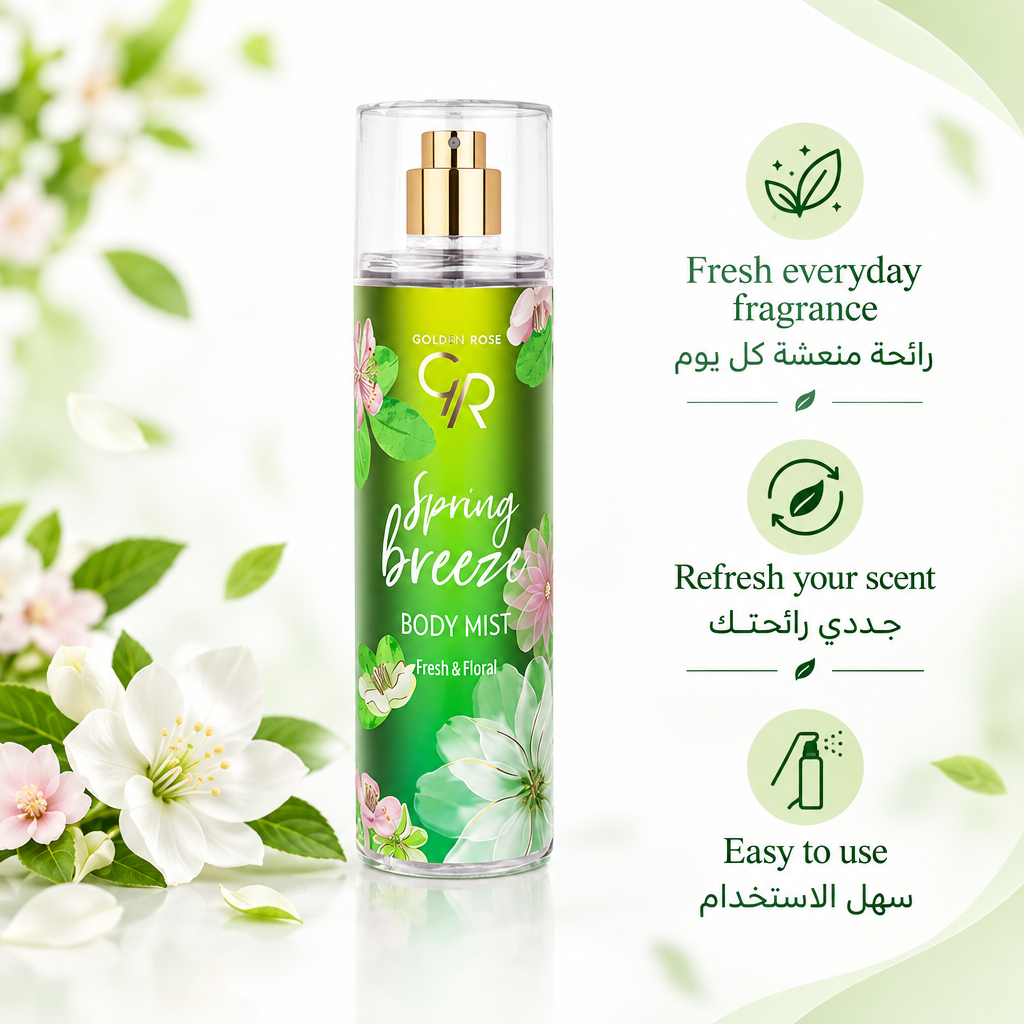 GOLDEN ROSE BODY MIST SPRING BREEZE – Fresh Everyday Fragrance