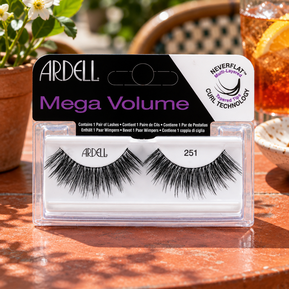 Ardell Mega Volume 251 lashes outdoors