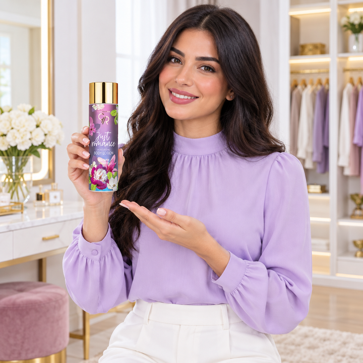 Golden Rose Just Romance body lotion model