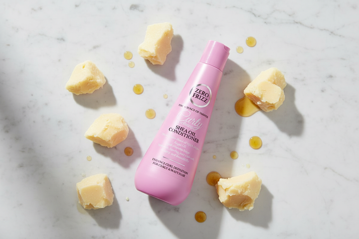 Zero Frizz Shea Oil Conditioner - Flat Lay Marble