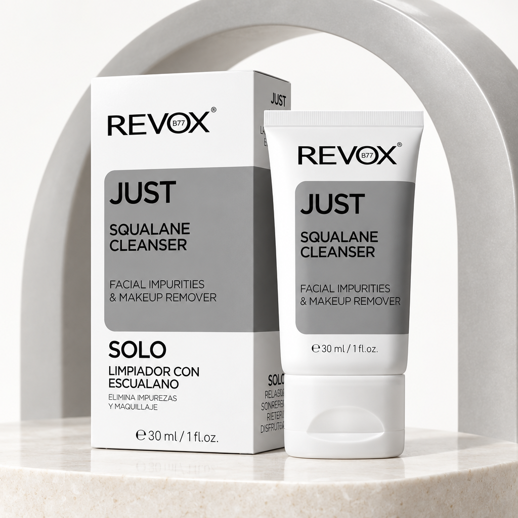 REVOX JUST Squalane Cleanser Facial Impurities & Makeup Remover 30ml – Gentle Cleansing & Freshness