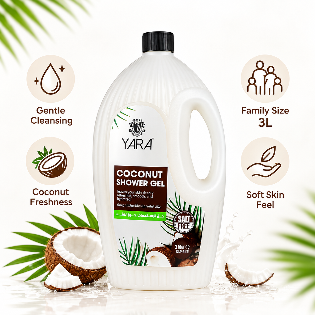 YARA Coconut Shower Gel 3L benefits