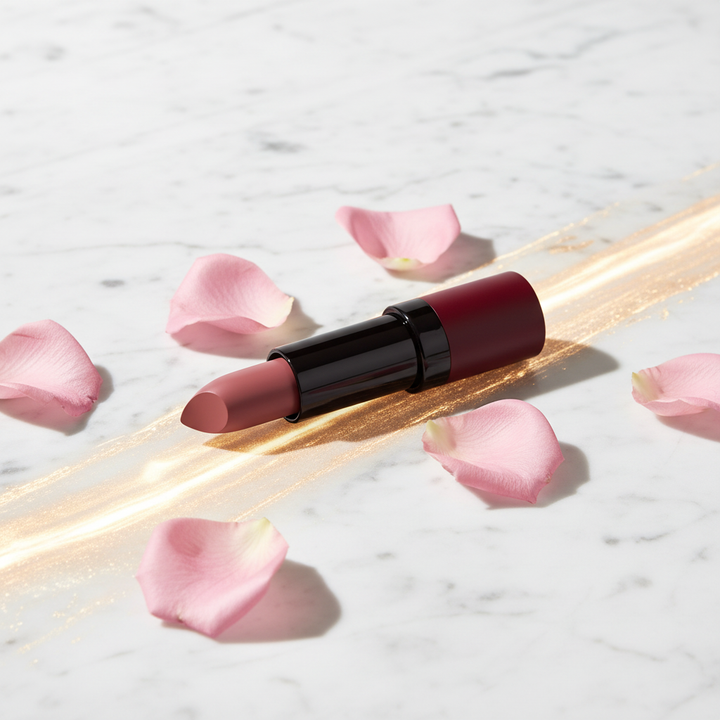 Indoor studio shot - G.R Velvet Matte Lipstick no 16