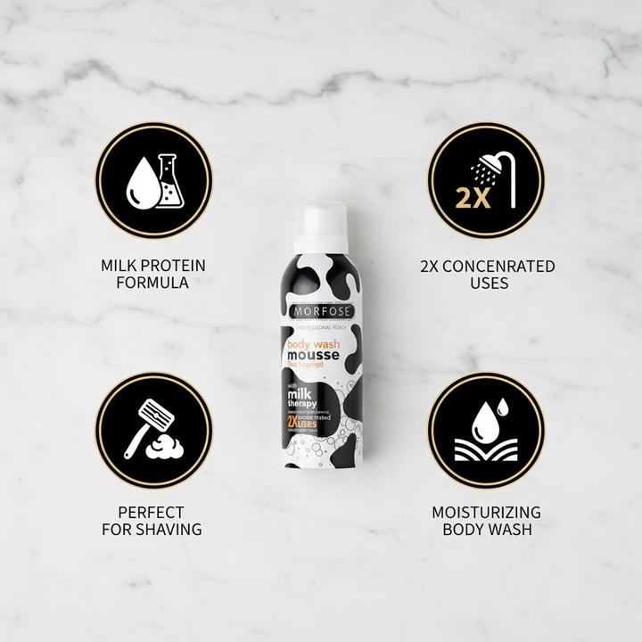 Morfose Milk Therapy Body Wash Mousse - Benefits