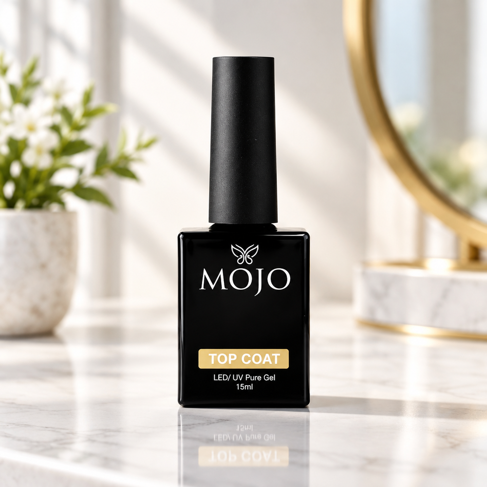 MOJO Top Coat LED UV Pure Gel 15ml في تصوير داخلي