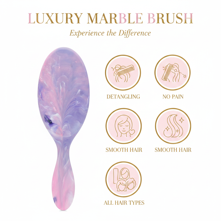 Hair brush benefits infographic