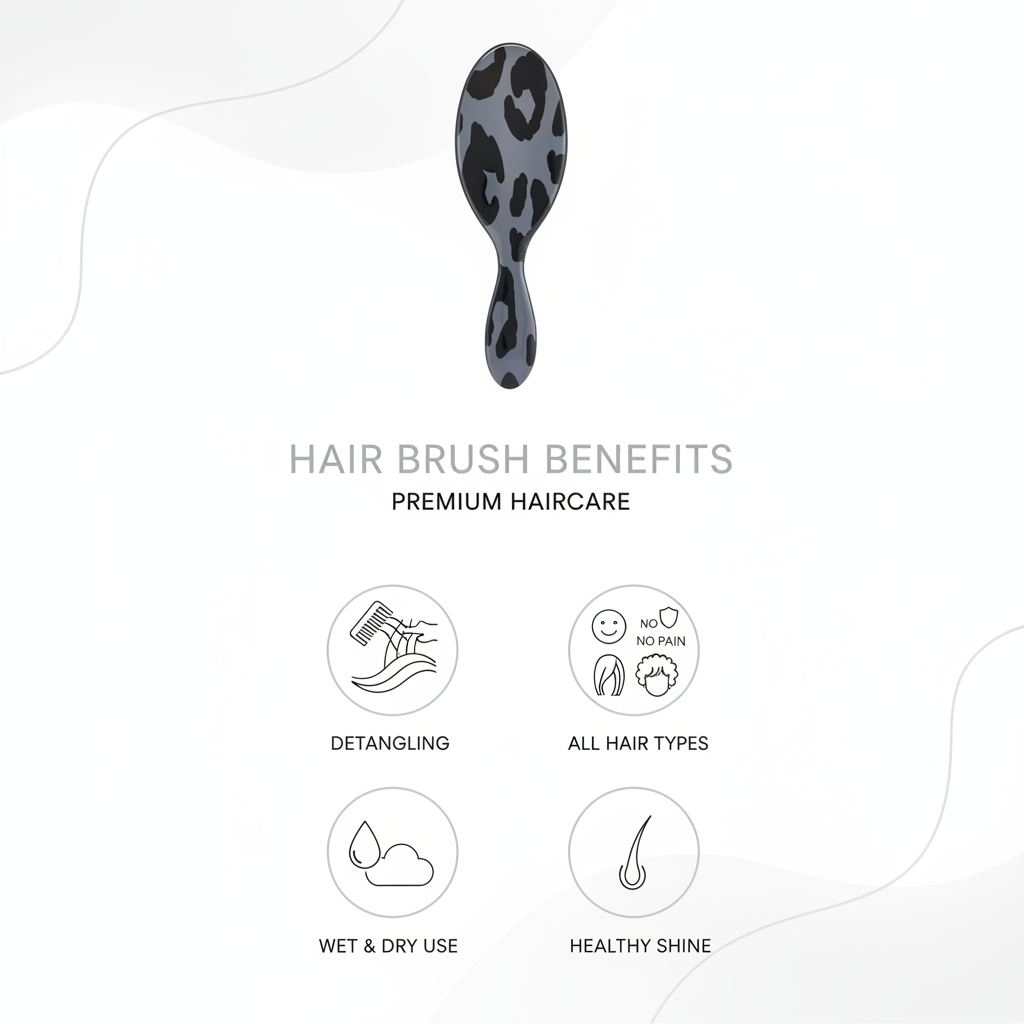 Leopard print hair brush benefits
