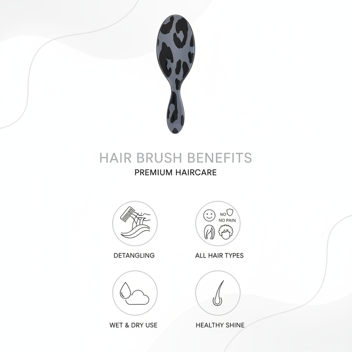 Leopard print hair brush benefits
