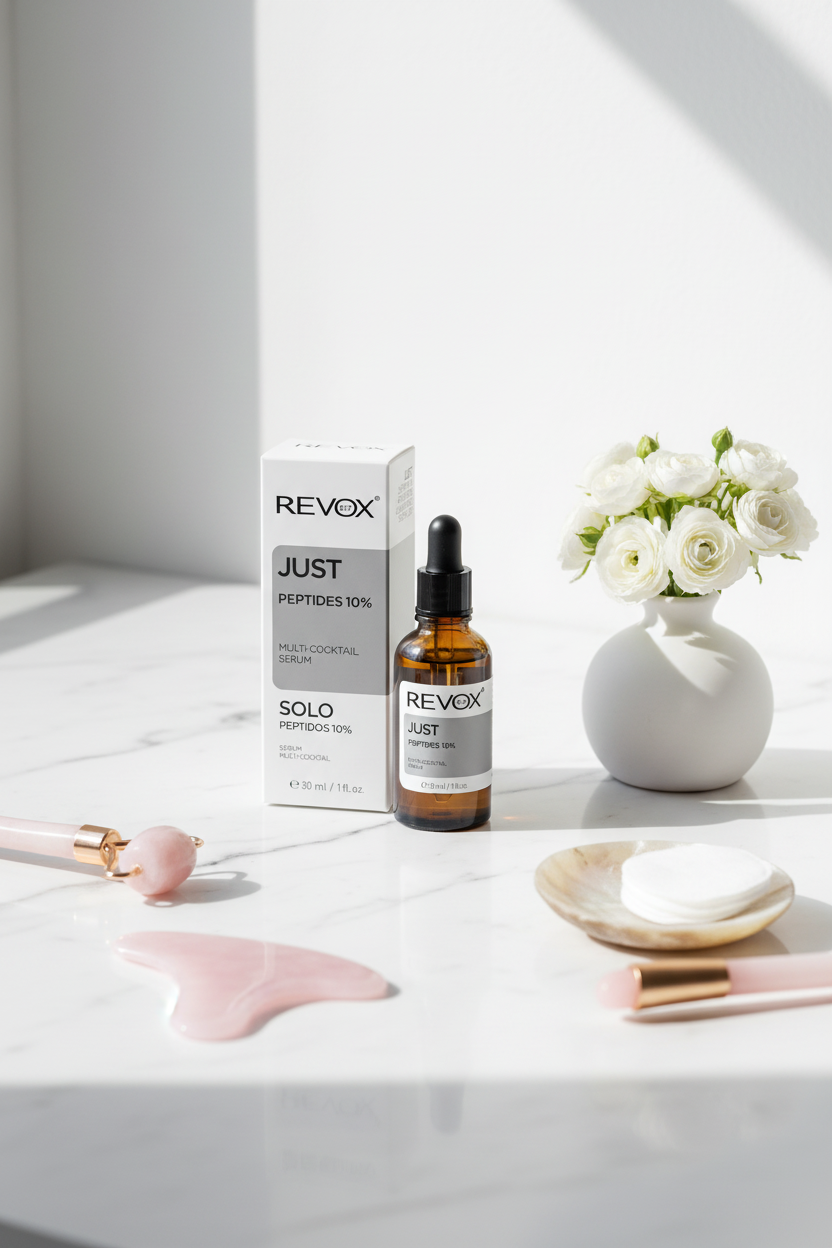 Lifestyle shot - Revox B77 Just Peptides 10% Serum