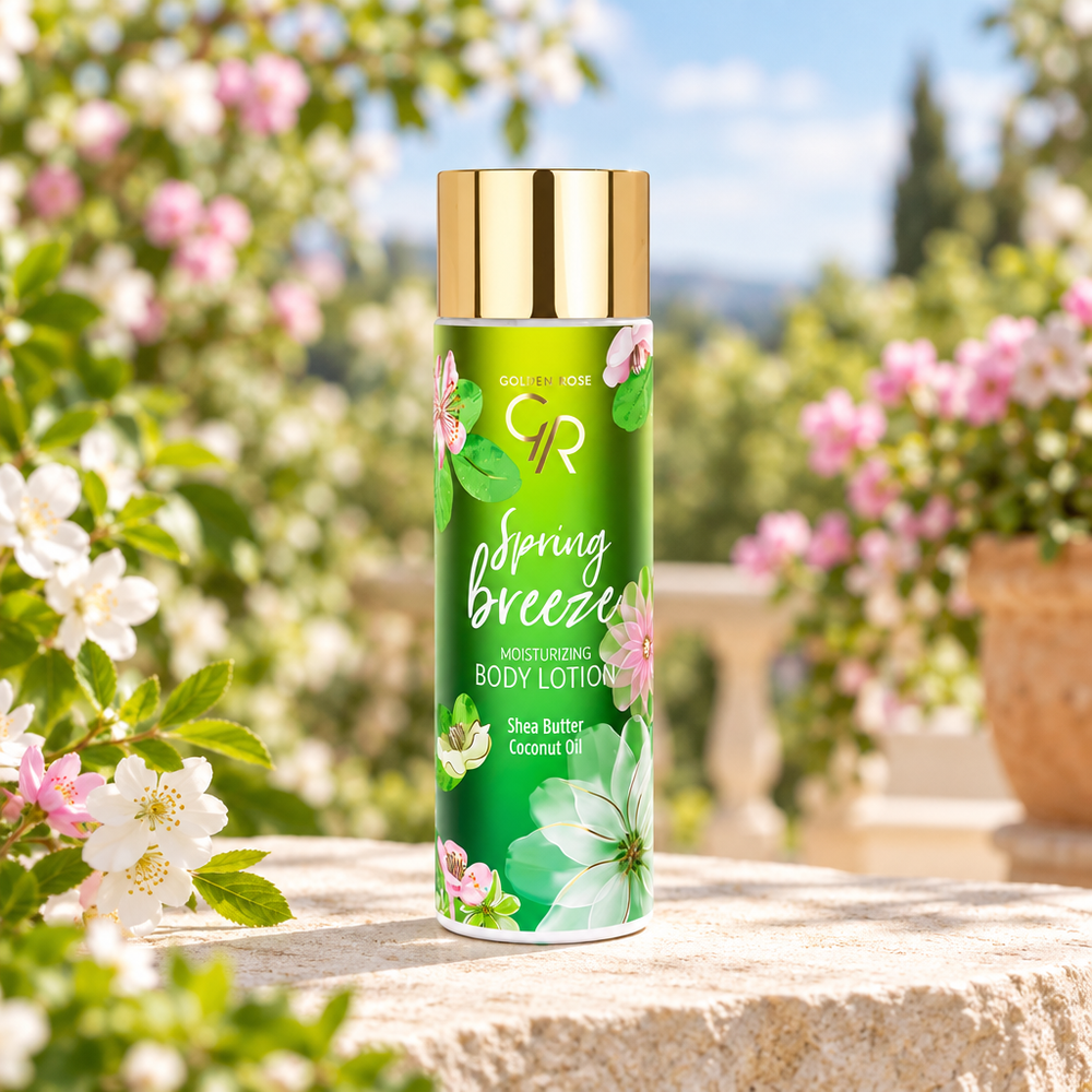 Golden Rose Spring Breeze body lotion outdoor