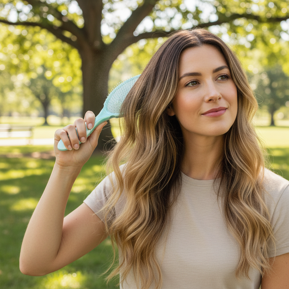 Outdoor Model - Tangle-free hair effortlessly | شعر بدون تشابك، بسهولة تامة