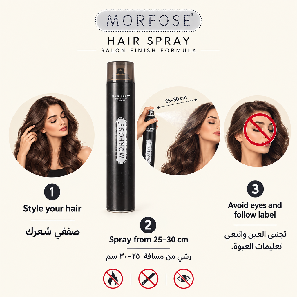 Morfose Hair Spray 750ml how to use