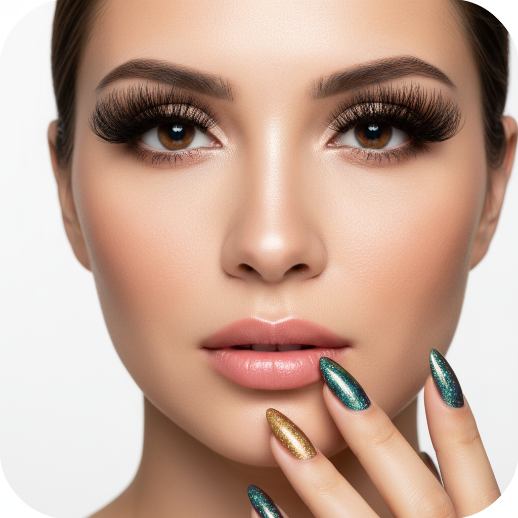 Lashes & Nails - Circle Image